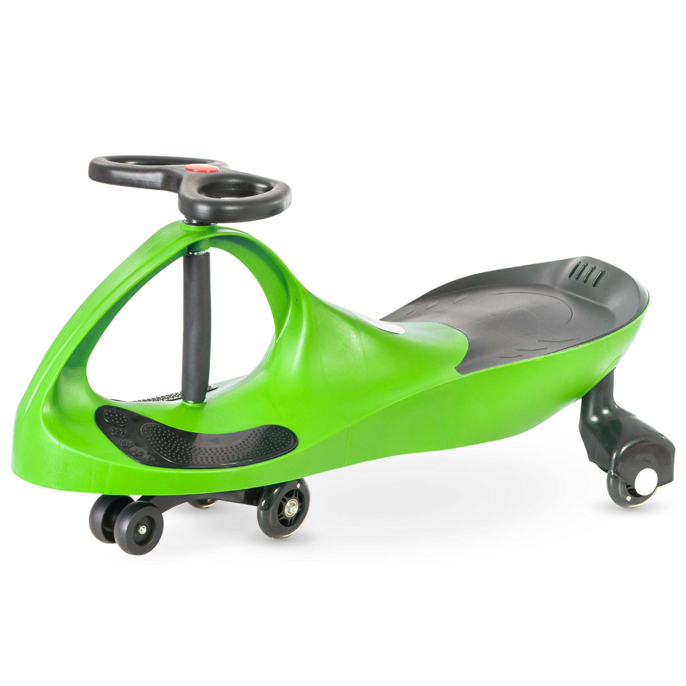 TWISTCAR Macchina per Bambini senza Pedali, con Volante 360° e Ruote in Gomma - Veicolo a Spinta per Ragazzi dai 3 Anni, Portata fino a 120 kg - Verde