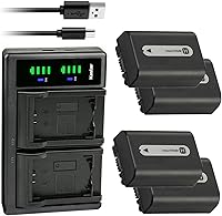 Vista 8 de Kastar Paquete de 2 baterías NP-FH50 y cargador USB LTD2 de repuesto para Sony DCR-SR36, DCR-SR37, DCR-SR38, DCR-SR40, DCR-SR42, DCR-SR45, DCR-SR46