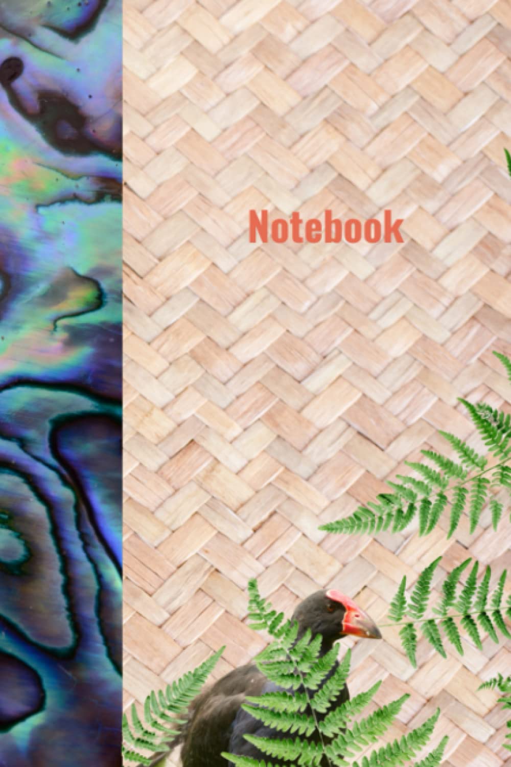 Journal Notebook: New Zealand Paua, Flax weaving, Ferns, and Pukeko