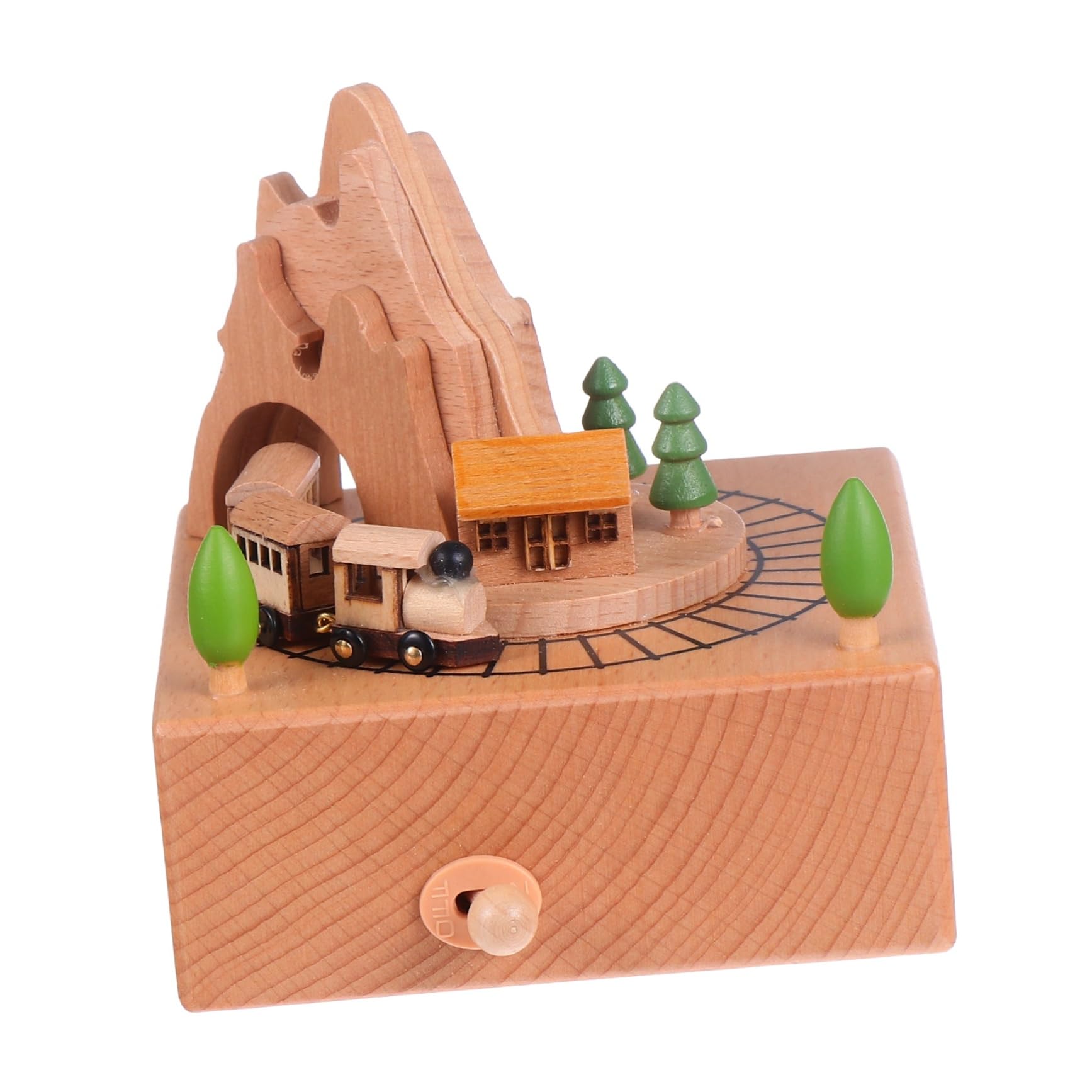 Cabilock Caja Musical De Madera Juguete Educativo Diseño Rusa Musical Decoración Escritorio