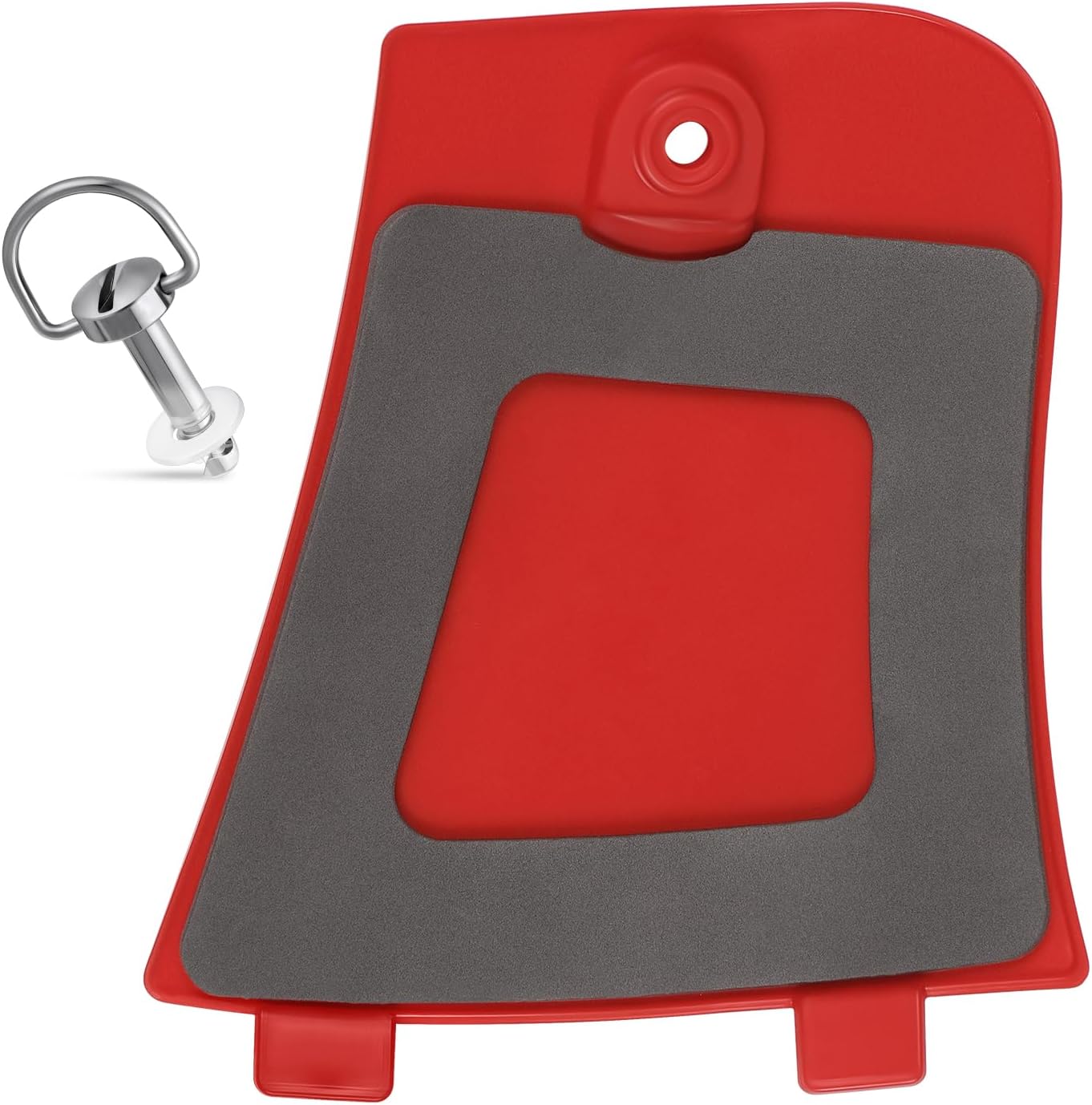 M MATI Utility Storage Box Cover Lid Red & Stud Lock Pin Kit for Honda Rincon 680 650 TRX680 TRX650 2003-2023 61110-HN8-000ZB 61110-HN8-000 17225-KN5-671