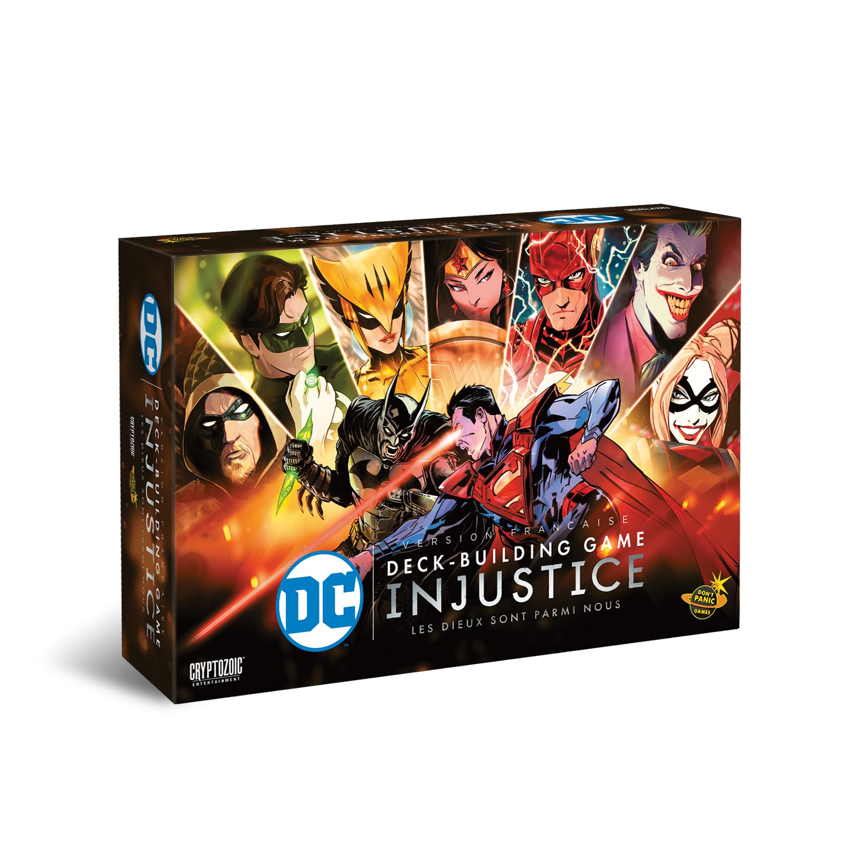 Don't Panic Games | DC Comics Deck-Building : Injustice | Jeu de société | À partir de 14 Ans | 2-4 Joueurs | 60-90 Minutes (Version Française)