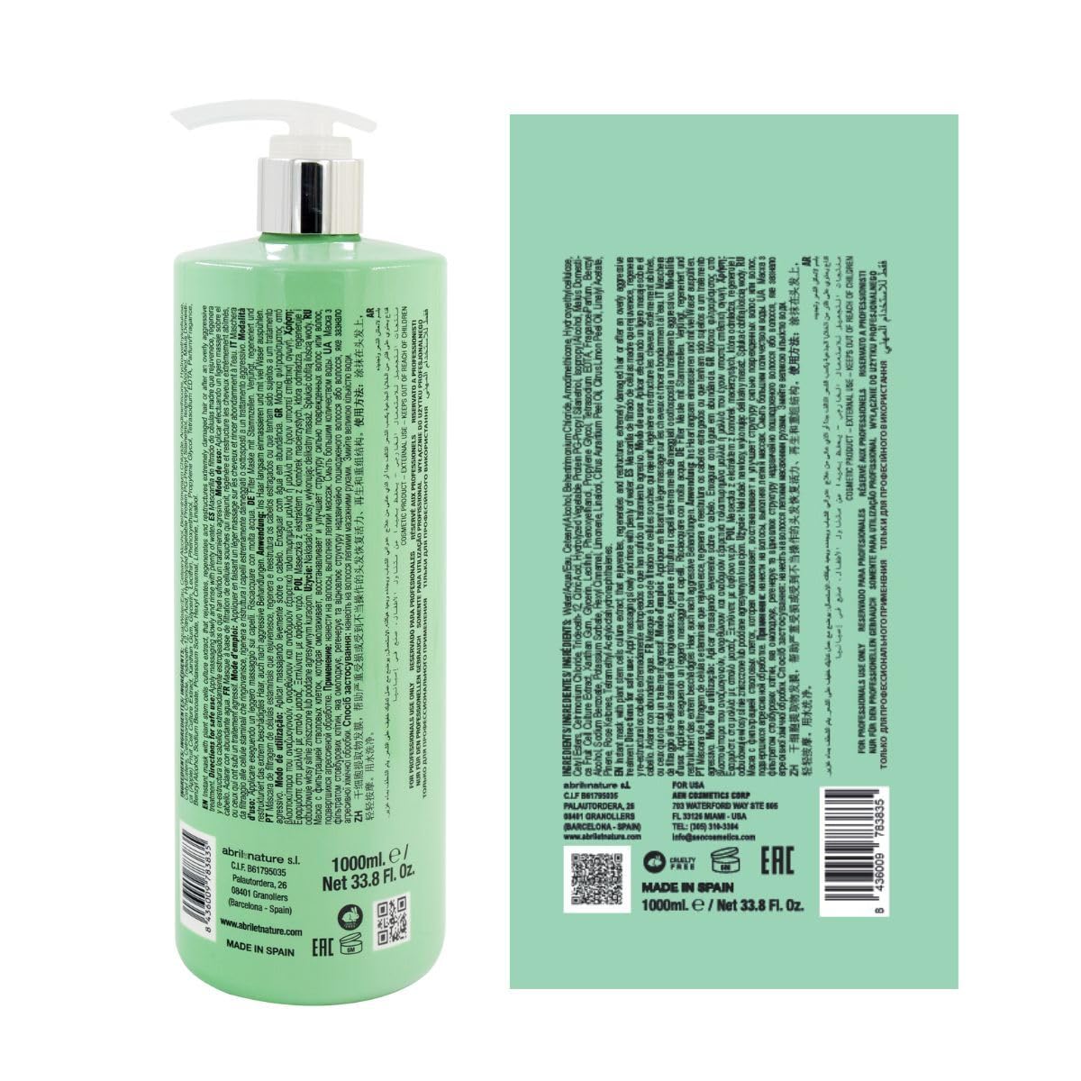 abril et nature - Cell Innove - Professional Hair Shampoo - Youthful, Healthy, and Shiny Appearance - Hair Treatment with Plant Stem Cells - Regenerates and Rejuvenates the Hair Fiber - 1000 ml - Image 2