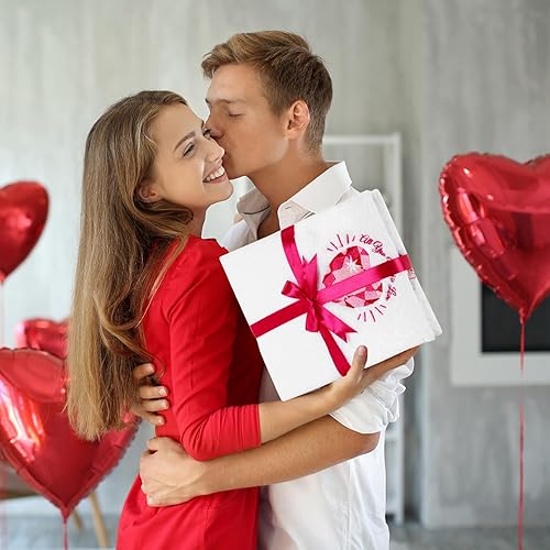 Miniatura 7 de Quera Paquete de 2 toallas de mano para el día de San Valentín, camión, corazón de diamante, 100% algodón, bordadas, decoración de lujo de primera