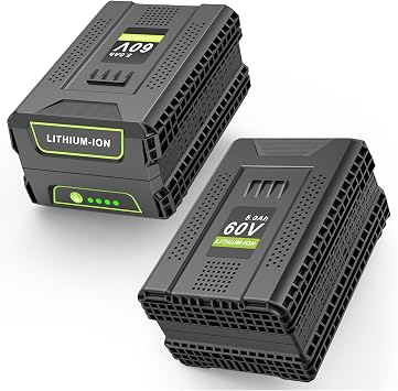 60V 5000mAh Battery 2Pack Replacement for Greenworks 60V Battery,Compatible with Greenworks 60Volt Batteries LB604 2908502 LB6042 LB60A00 LB60A01 LB60A02 Fit for 60Volt Power Tools