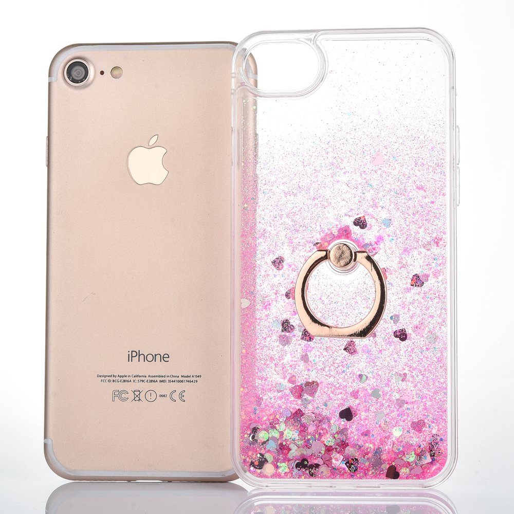 Glitzer Hülle Für IPhone 11 (6,1 Zoll) + Panzerglas – Transparent Mit Flüssigem Glitter & Quicksand-Effekt | TPU Silikon