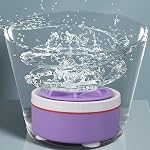 Aramox Mini Turbo Washing Machine Efficient Portable Washer for Light Laundry Work and Travel, USB Powered for Small Clothes (Purplish)