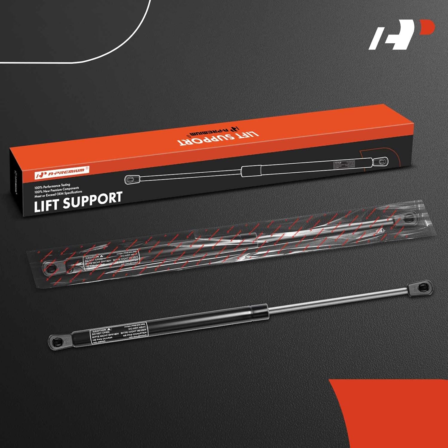 A-Premium Tailgate Rear Hatch Lift Supports Shock Struts Compatible with Hyundai Accent 2007-2011 2-PC Set