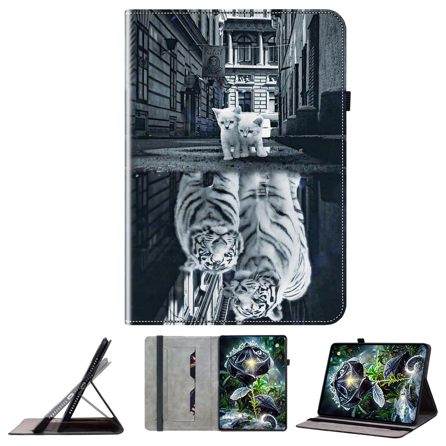 Étui Xiaomi Pad 7 anti-choc avec support multi-angle et motif JZ - 8