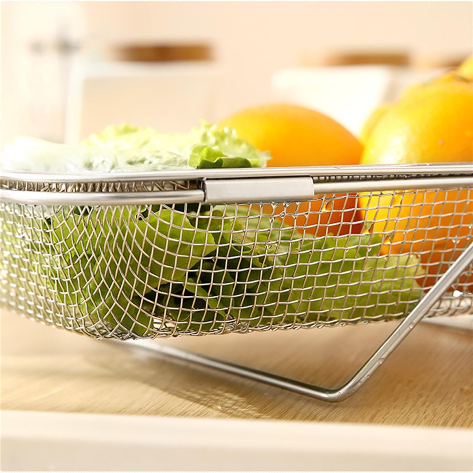 Cestello Colino In Acciaio Inox Estensibile Sopra Il Lavello Cestello Colino Con Cestello Colino For Frutta E Verdura A Maglia Fine