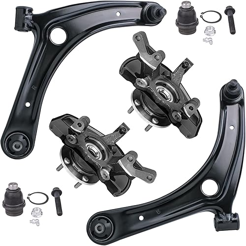 Miniatura 76 de Detroit Axle - Kit de brazos de control AWD para cargador Chrysler 300 Dodge Challenger Magnum, 2 brazos de control superiores delanteros con rótula