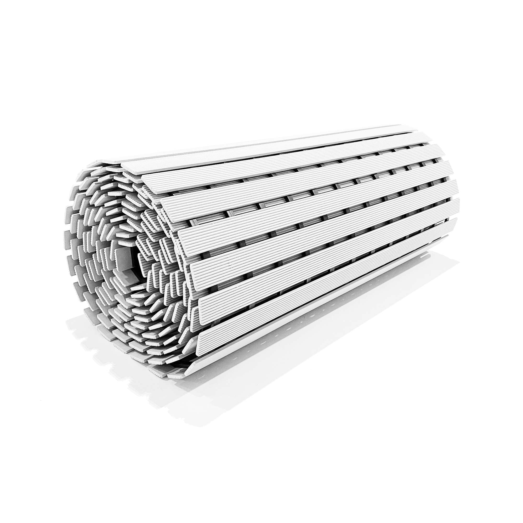 Rackhams White Pvc Duckboard Wet Area Non Slip Mat Drainage Matt - Sold By The Metre