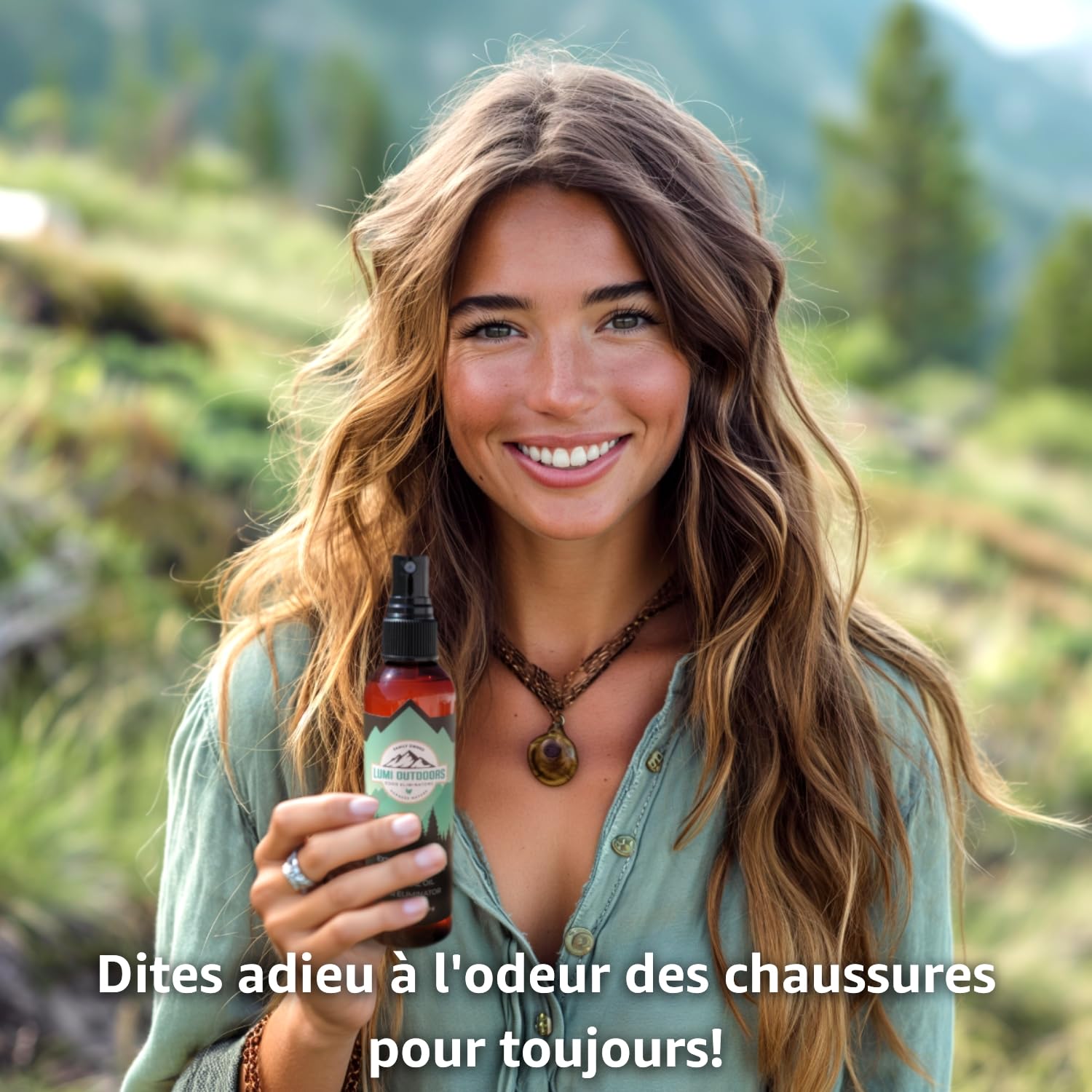 Lumi Outdoors Vaporisateur Désodorisant Chaussures Anti-Odeurs - Spray Désodorisant Naturel - Lot de 3 arômes : Citron eucalyptus, Agrumes tea tree, Lavande tea tree