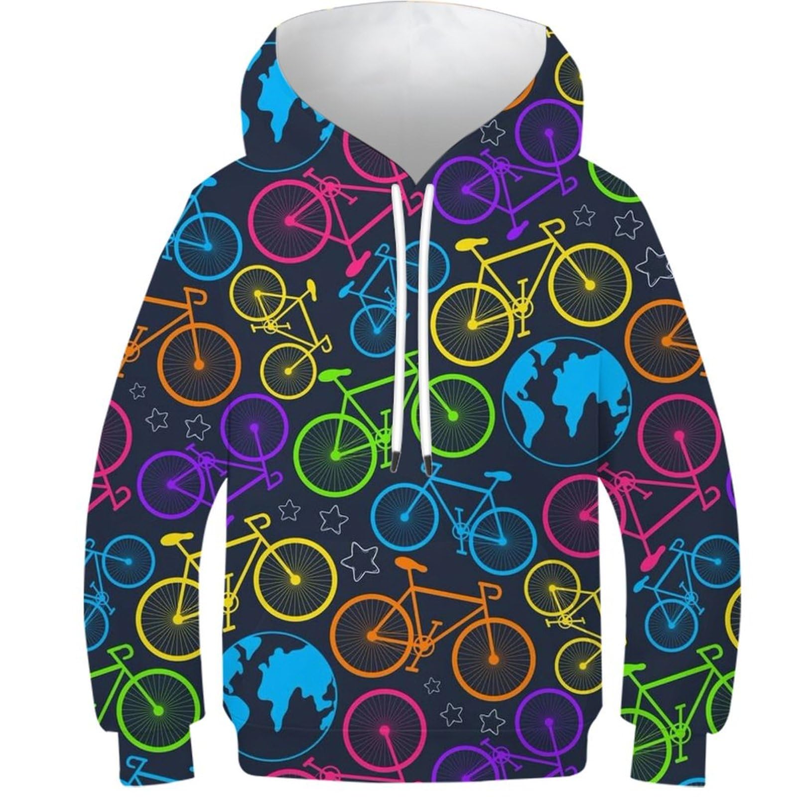 Sweat à capuche pour garçon imprimé chat 3D multicolore - 8