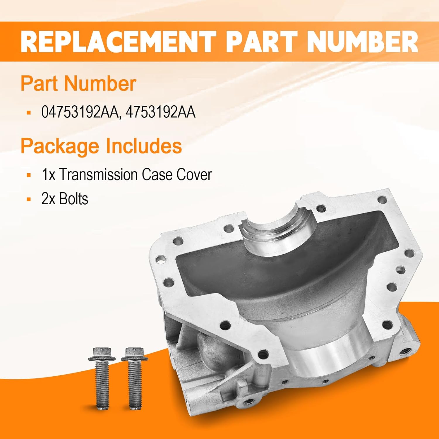 62TE Transmission Case Cover 04753192AA Compatible with Dodge for Chrysler and for ProMaster 62TE 3.6L