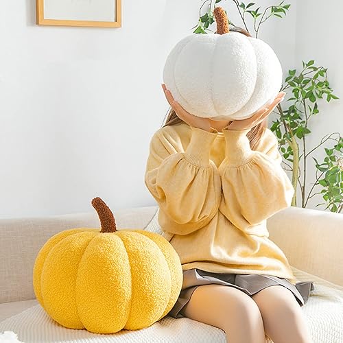 Miniatura 7 de Halloween Pumpkin Pillow, Handmade Halloween Pumpkin Throw Pillow Decor, Halloween Plush Stuffed Halloween Pumpkin Shaped Decoration, for Home Decor