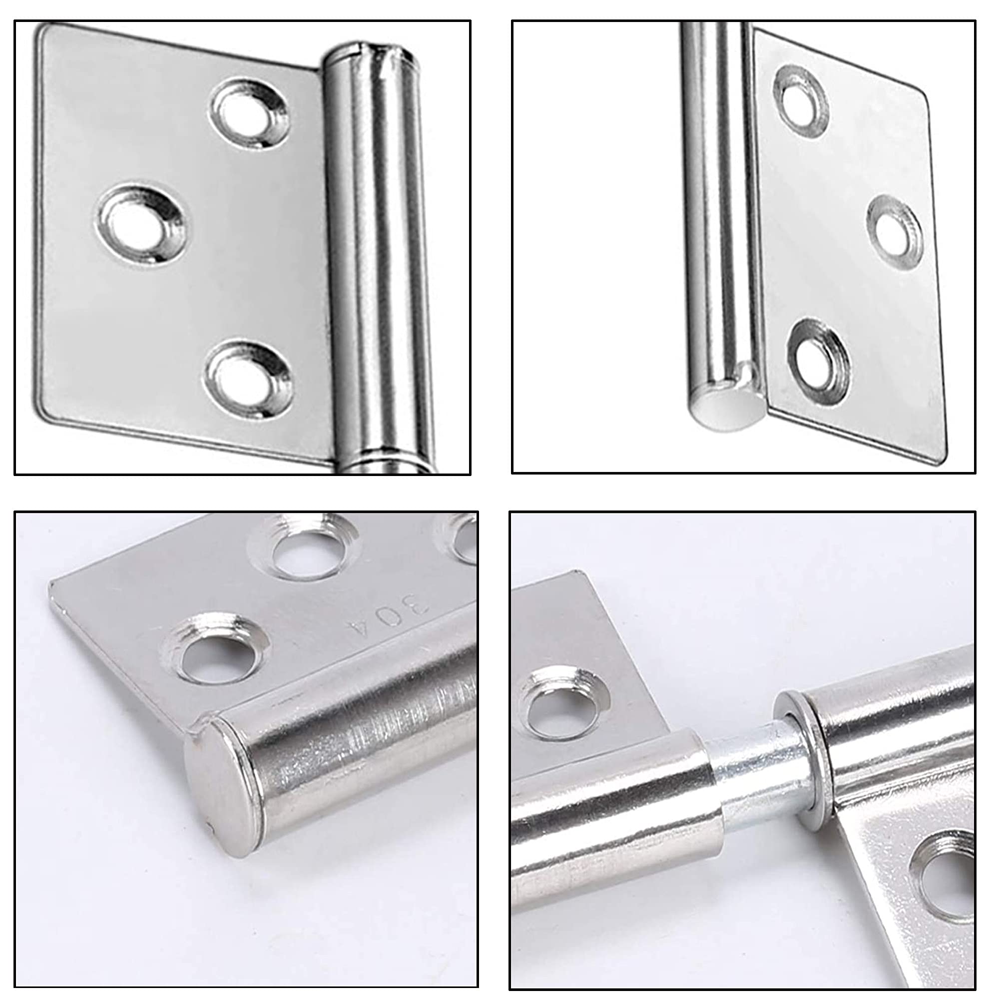 8 Cerniere A T Nere Per Porte 4 Pollici - Con Viti, Per Cancelli, Finestre, Capanni - Foto 3