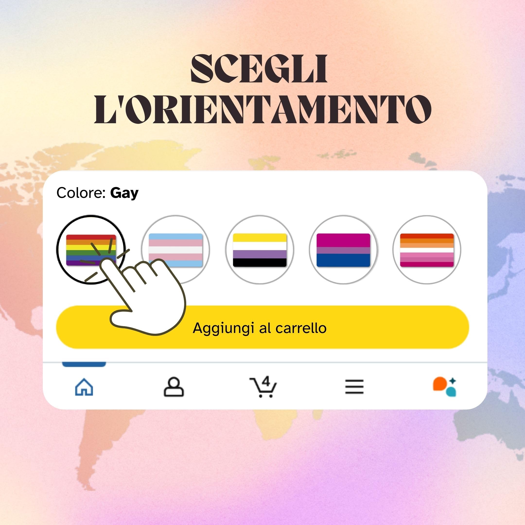 Tessera Orgoglio Gay, Accessori LGBTI, PVC, Regalo Inclusivo