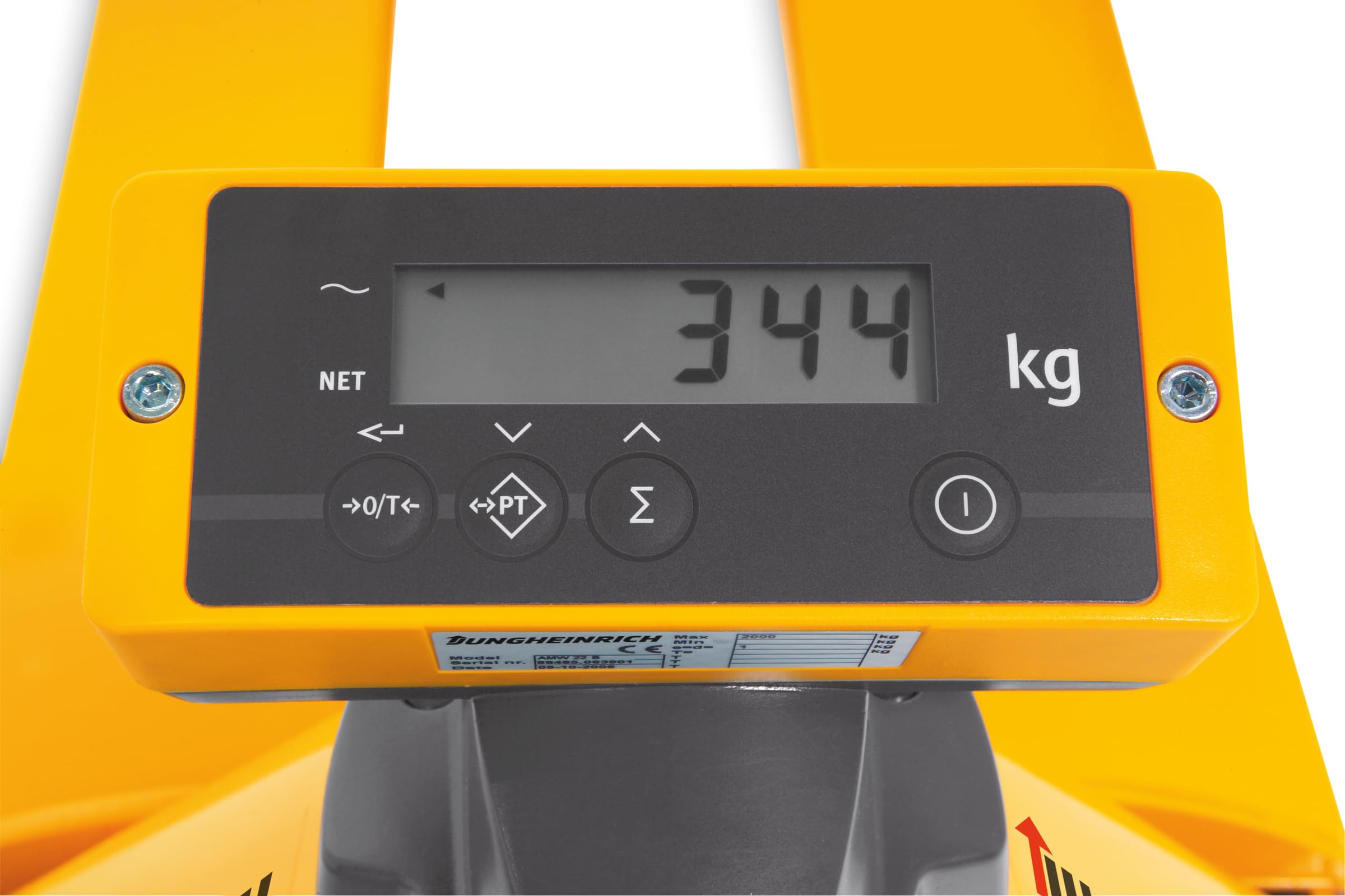 Ameise Wiegehubwagen PTM – 2.000 Kg Tragkraft, Displaywaage, 1.150 Mm Gabellänge – Für Wareneingang & Versand