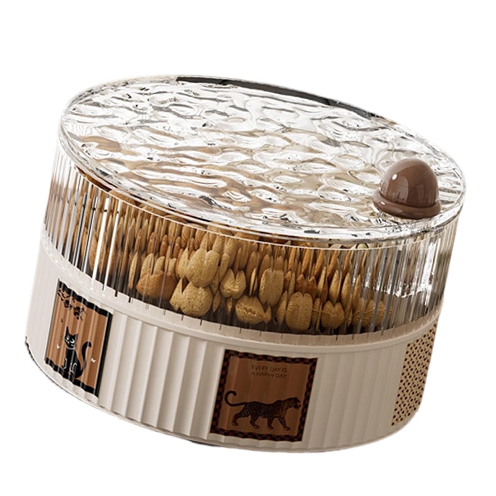 Jazuaiao Storage Organizers for Fruits Snacks Nut Featuring Removable Layers and Clear View for Home Use Fruit Container