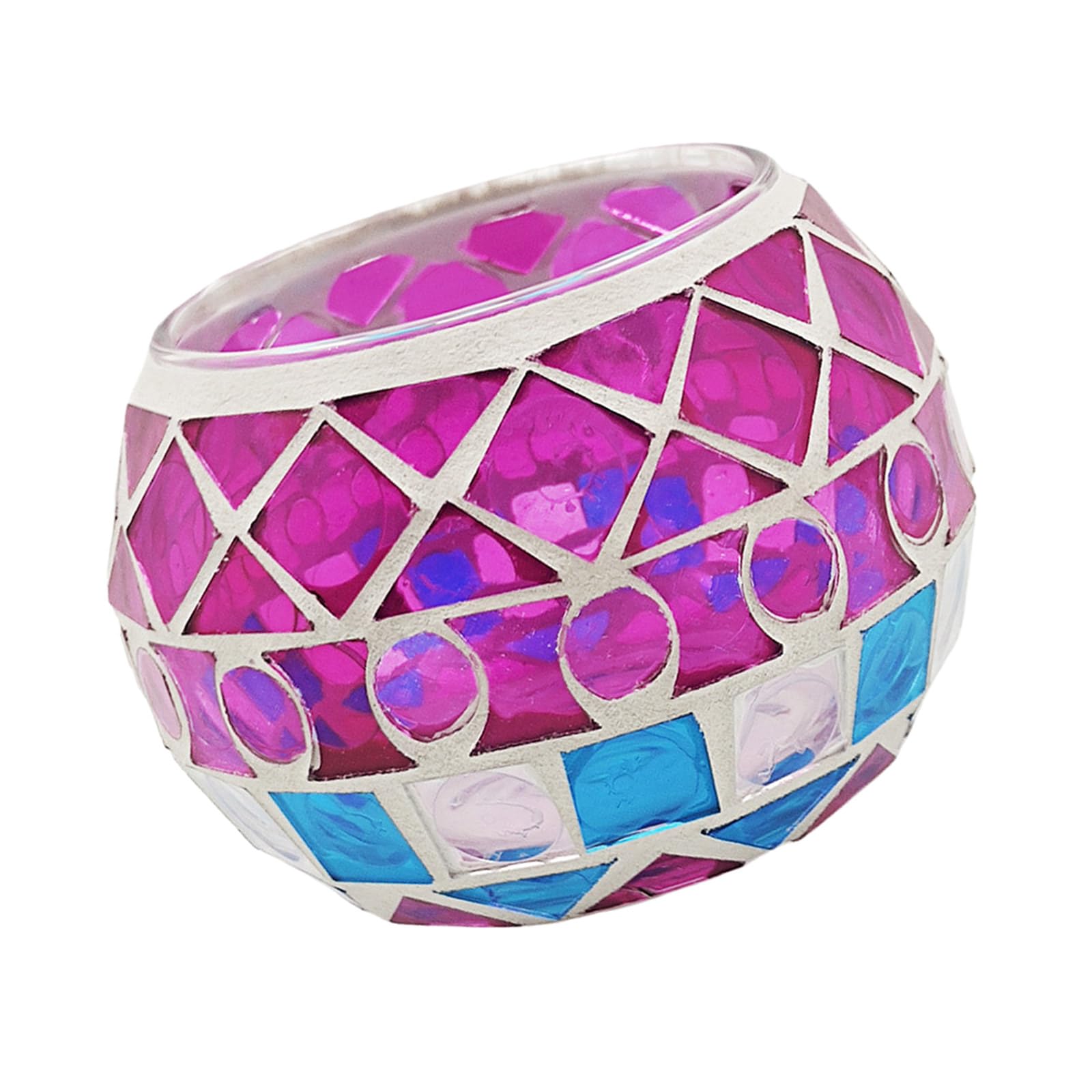 Artistic Stylish Glass Candlestick Creating Colorful Light Effects for Dream Homes Ambiances for Living Space Colorful Candleholder