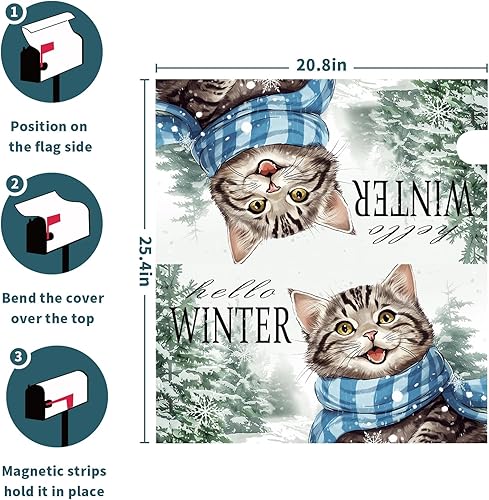 Miniatura 96 de Funda para buzón de águila calva con bandera estadounidense, tamaño estándar, 18 x 21 pulgadas, patriótica, impermeable, para buzón de correo