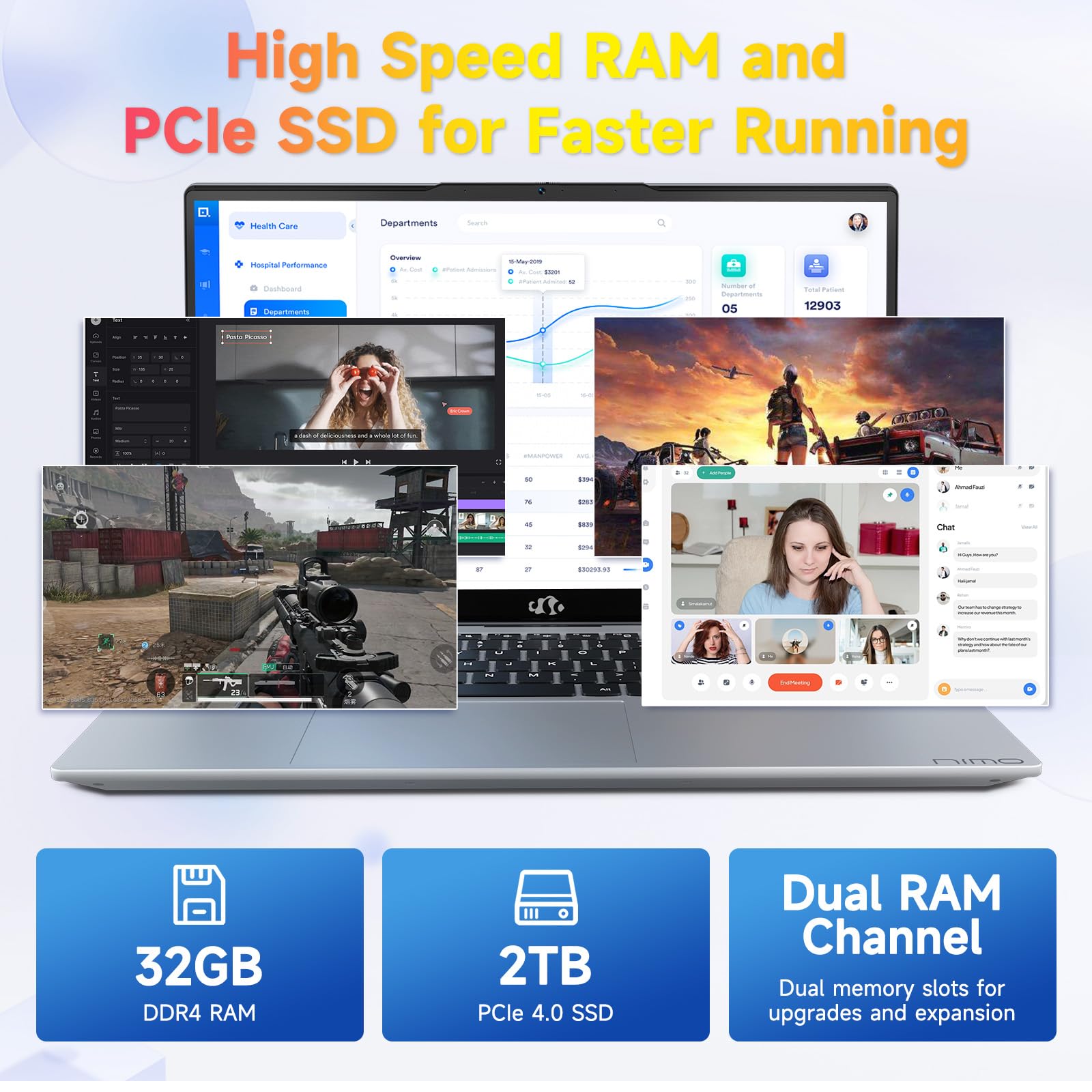 Amazon.co.jp: NIMO 15.6 FHDノートパソコン。IPSビジネス