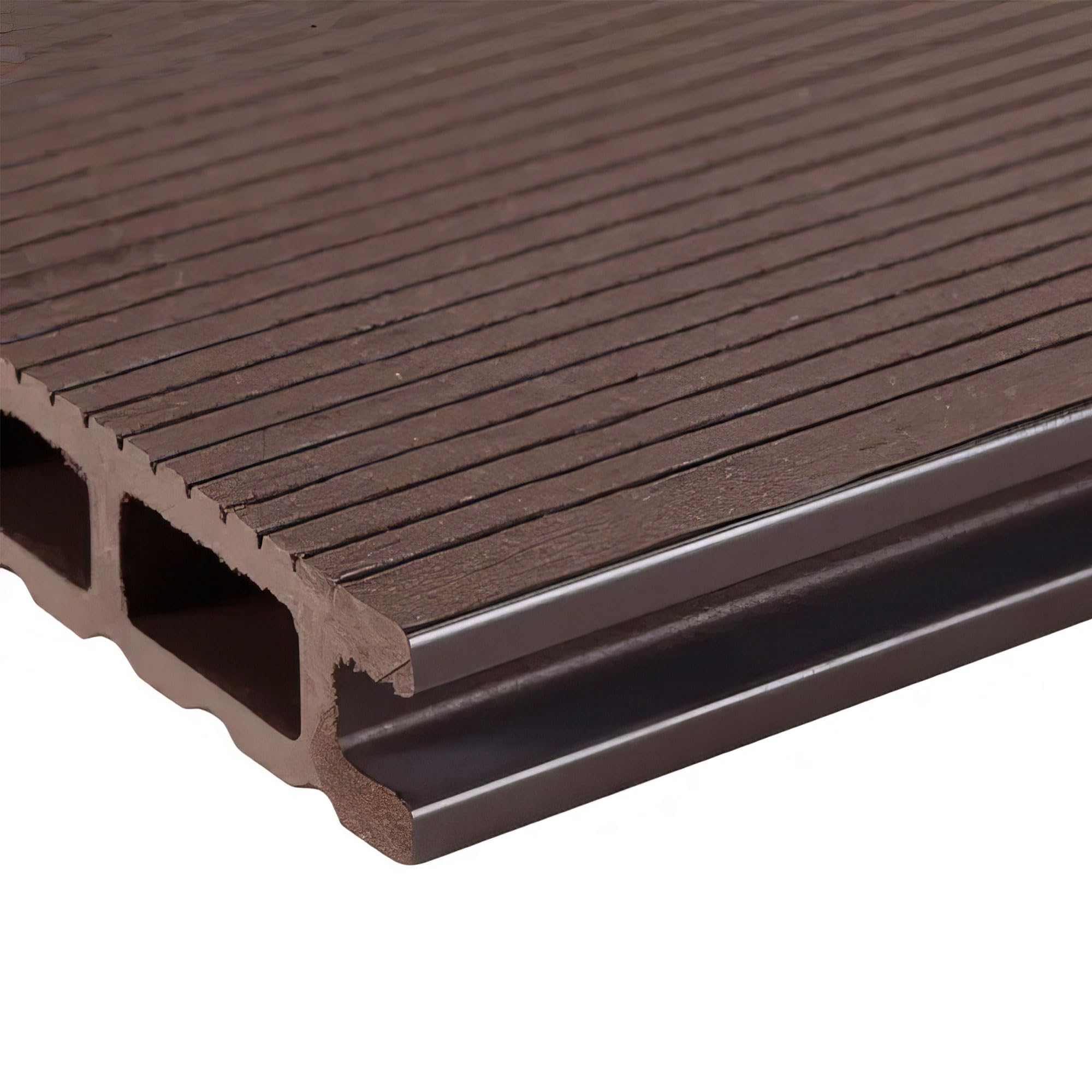 Frankystar Kaido - Set di 5 Doghe Pavimento da Esterno 150x75 cm per Giardino Patio Terrazza Pavimentazione in WPC Teak