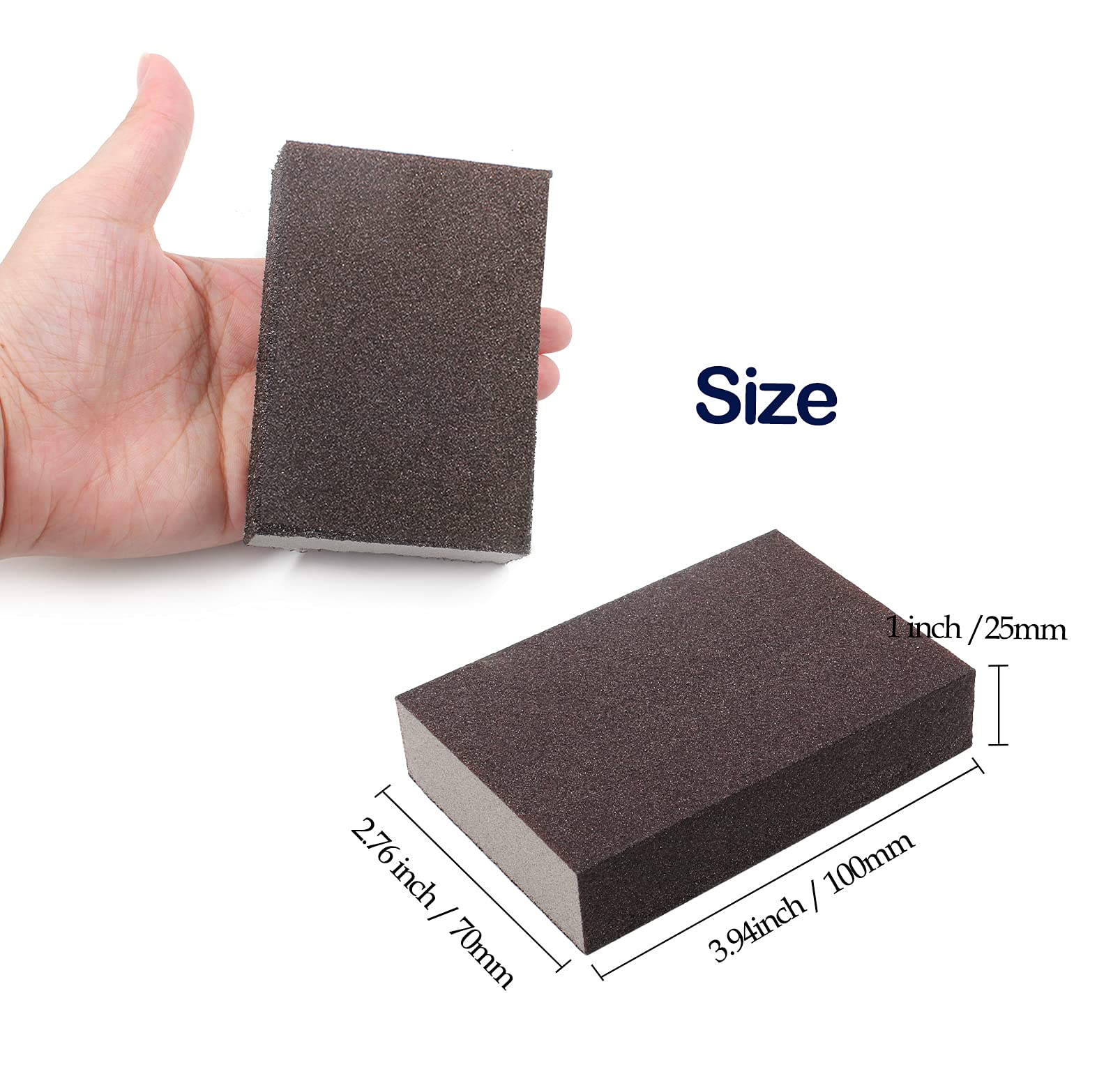 Fine Sanding Blocks - 12 Pack 180 Grit -3