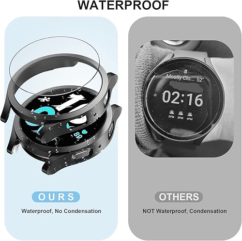 Miniatura 2 de Haojavo - Paquete de 4 fundas protectoras de pantalla para Samsung Galaxy Watch 4 de 1.575 pulgadas (1.575 in), funda protectora de policarbonato