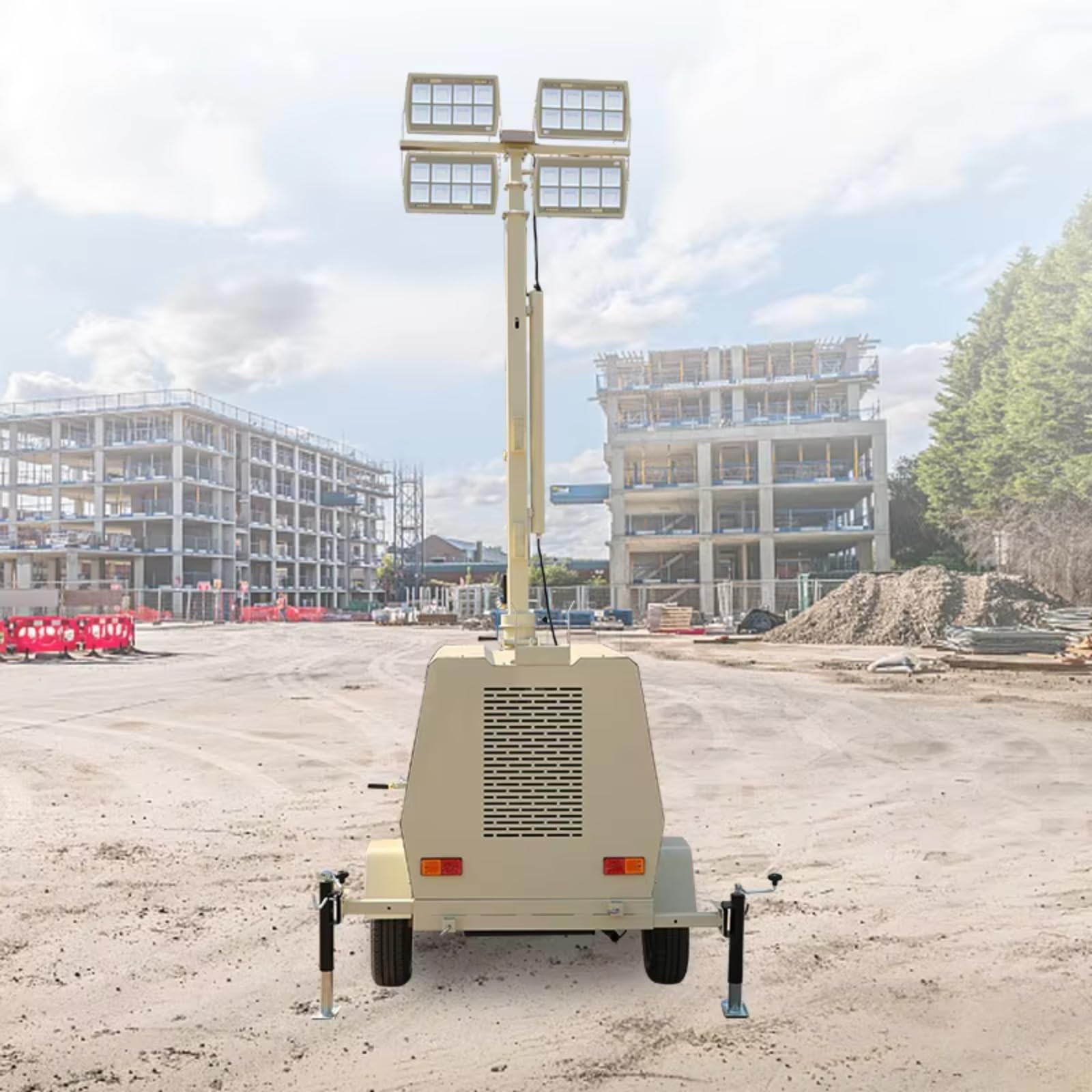 Mobile Lighting Tower Emergency Save Engineering Fire Emergency Mobile Lighting Car Outdoor Automatic Lifting Work Light