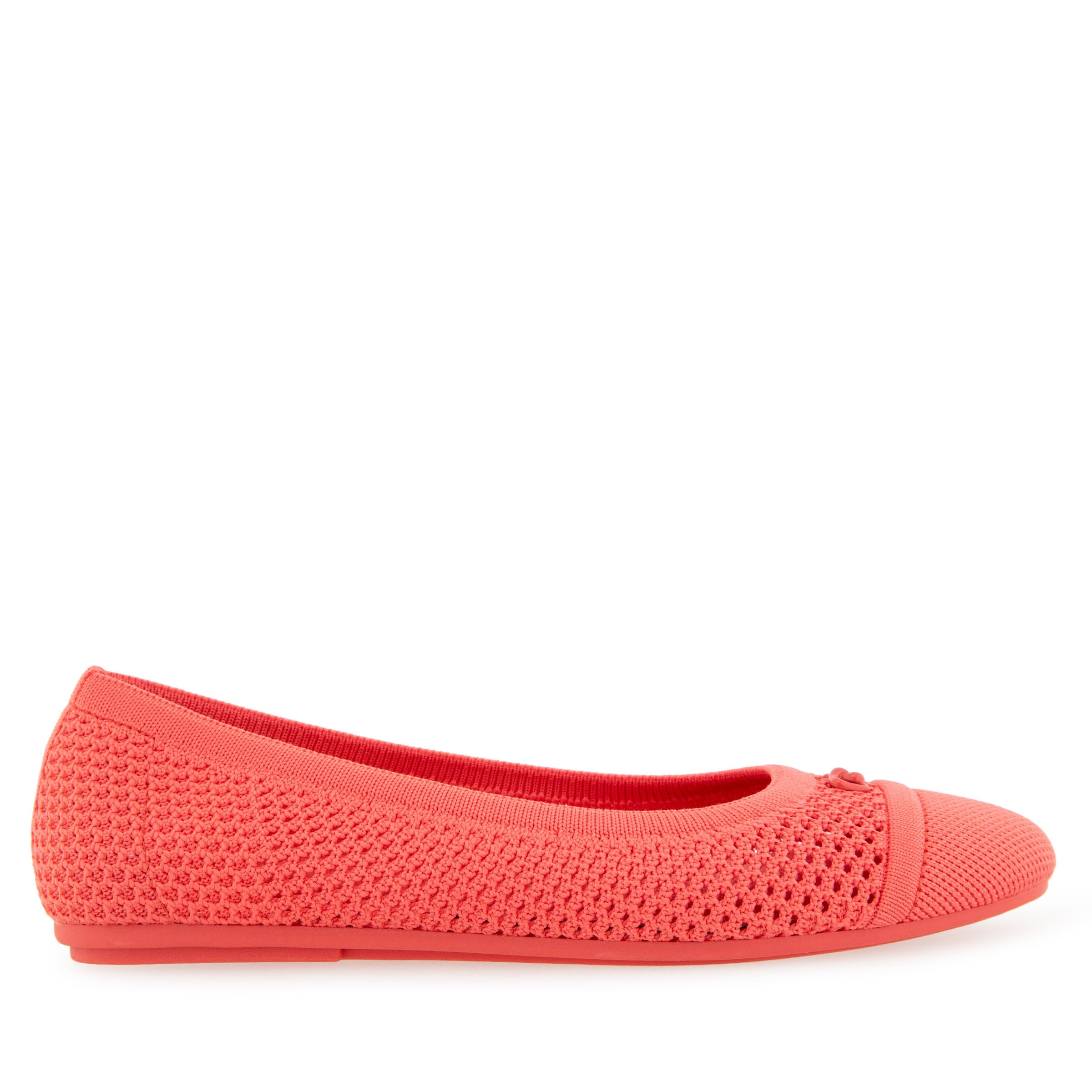 Aerosoles Annelie Ballet Flat damskie, Dzianina koralowa, 10 UK Wide