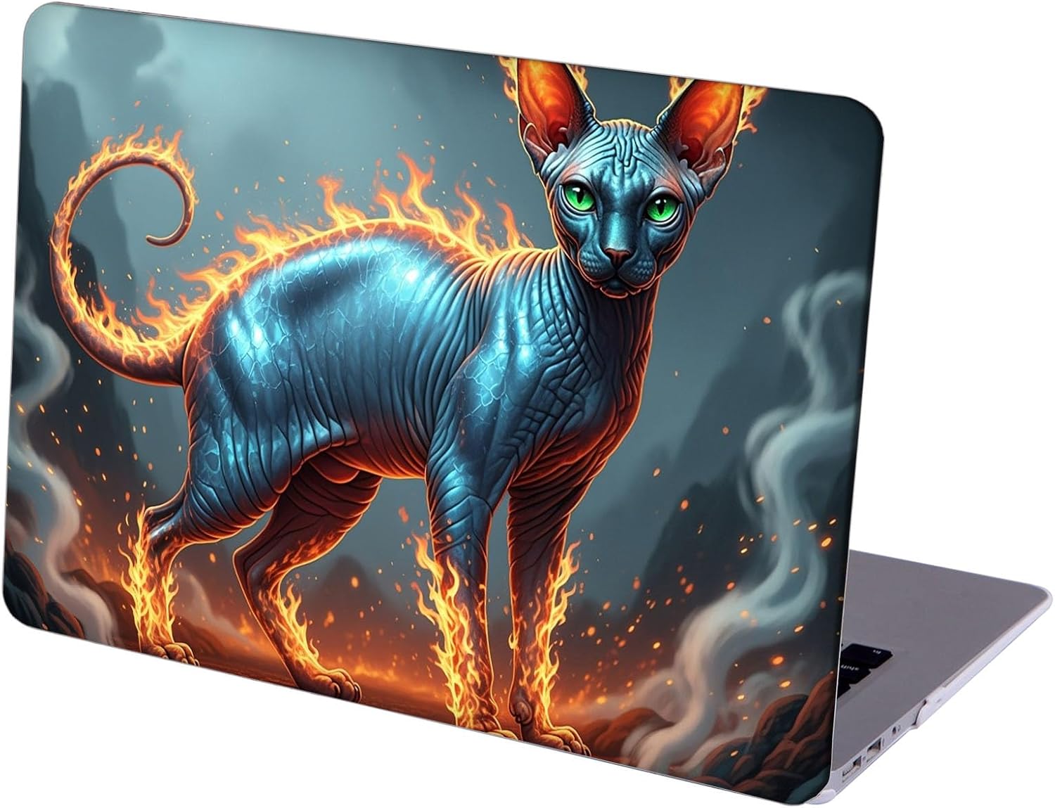 Compatible with MacBook Neo 13-inch, Hard Shell Case with Keyboard Cover and Screen Protector (A3404 A18 Pro chip, 2026 Release) - Sphinx Cat MC22350