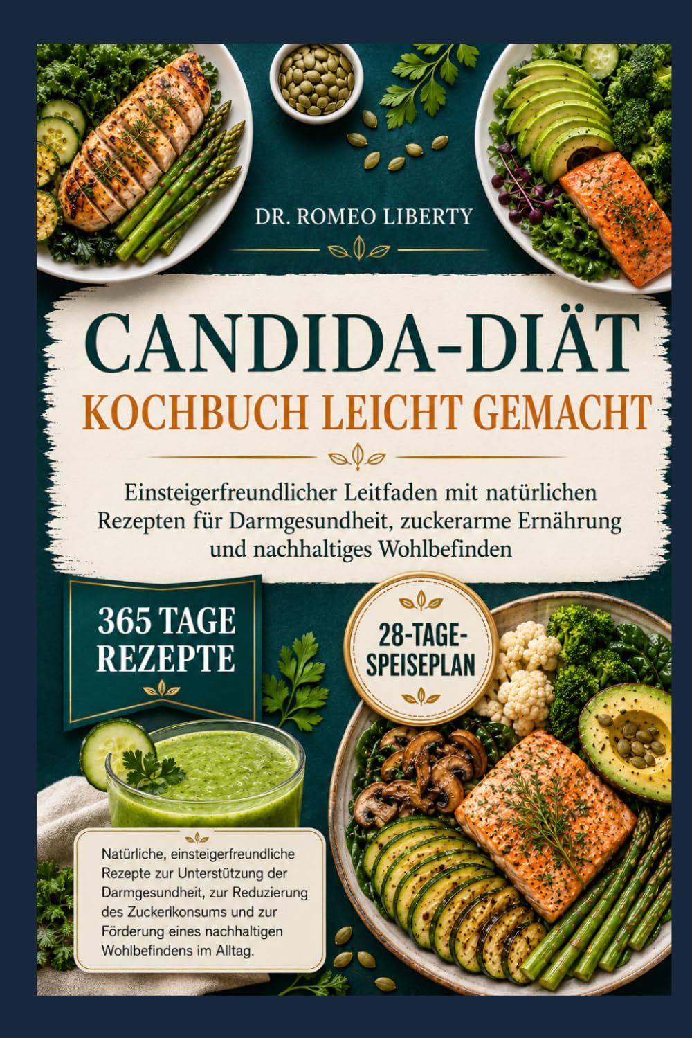 Candida-Diät-Kochbuch leicht gemacht: Einsteigerfreundlicher Leitfaden mit natürlichen Rezepten für Darmgesundheit, zuckerarme Ernährung und nachhaltiges Wohlbefinden