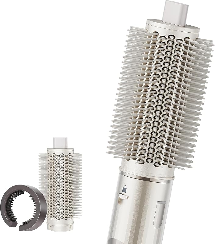 Round Brush for Shark Flex Style Attachment 1.5 in Curls & Volume | Fits HD400/430/432/435/440, Smooth Styling Add Volume Curls, Smooth Blowouts, Root Lift, All Hair Types, Bonus Cleaning Brush