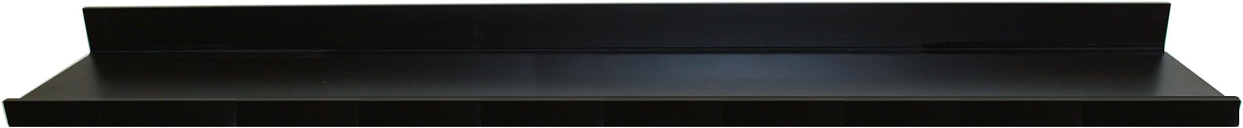 InPlace Shelving 9084684 Picture Ledge Floating Shelf, 72-Inch Long, Black