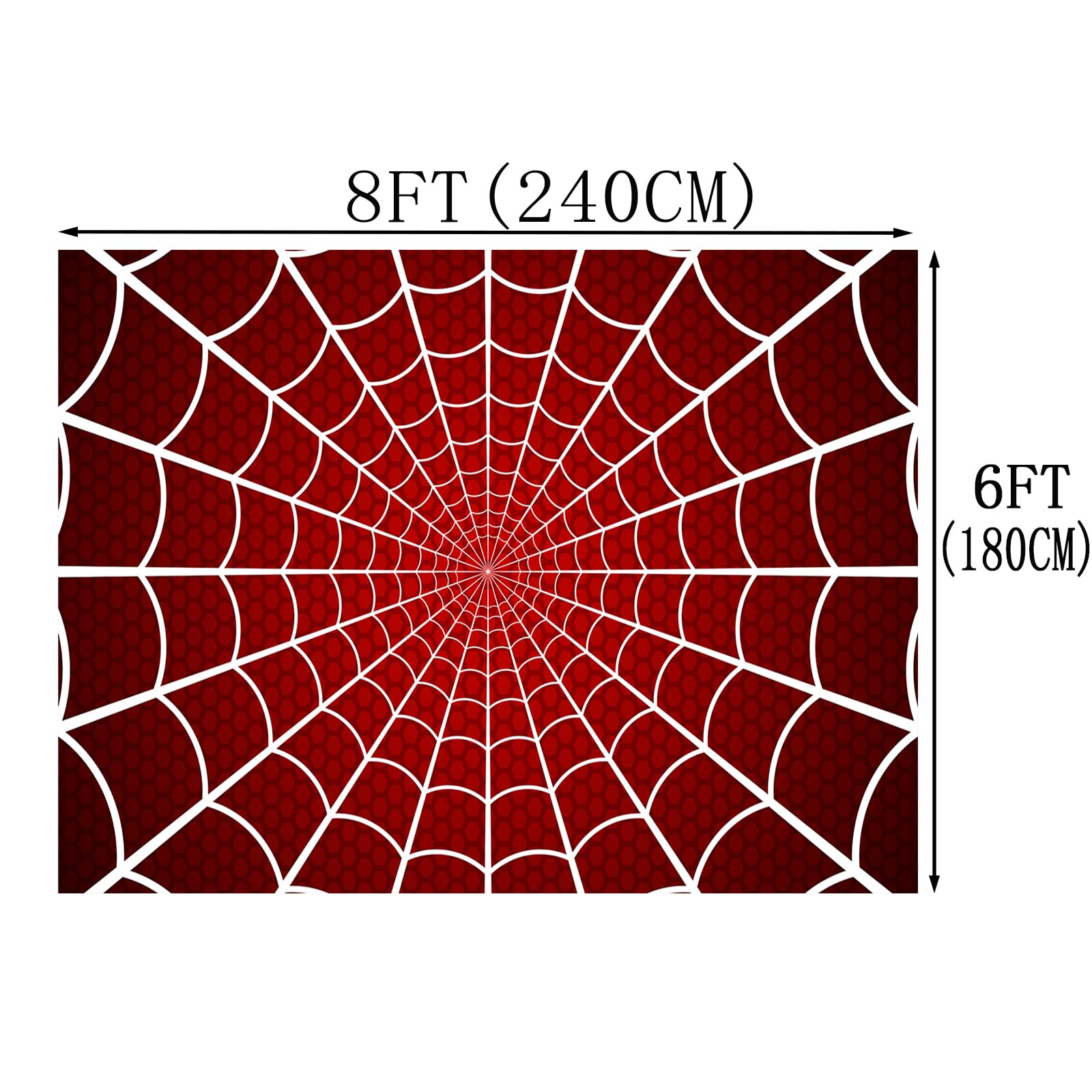 Spider Web Happy Birthday Photography Backdrop Super - View #8