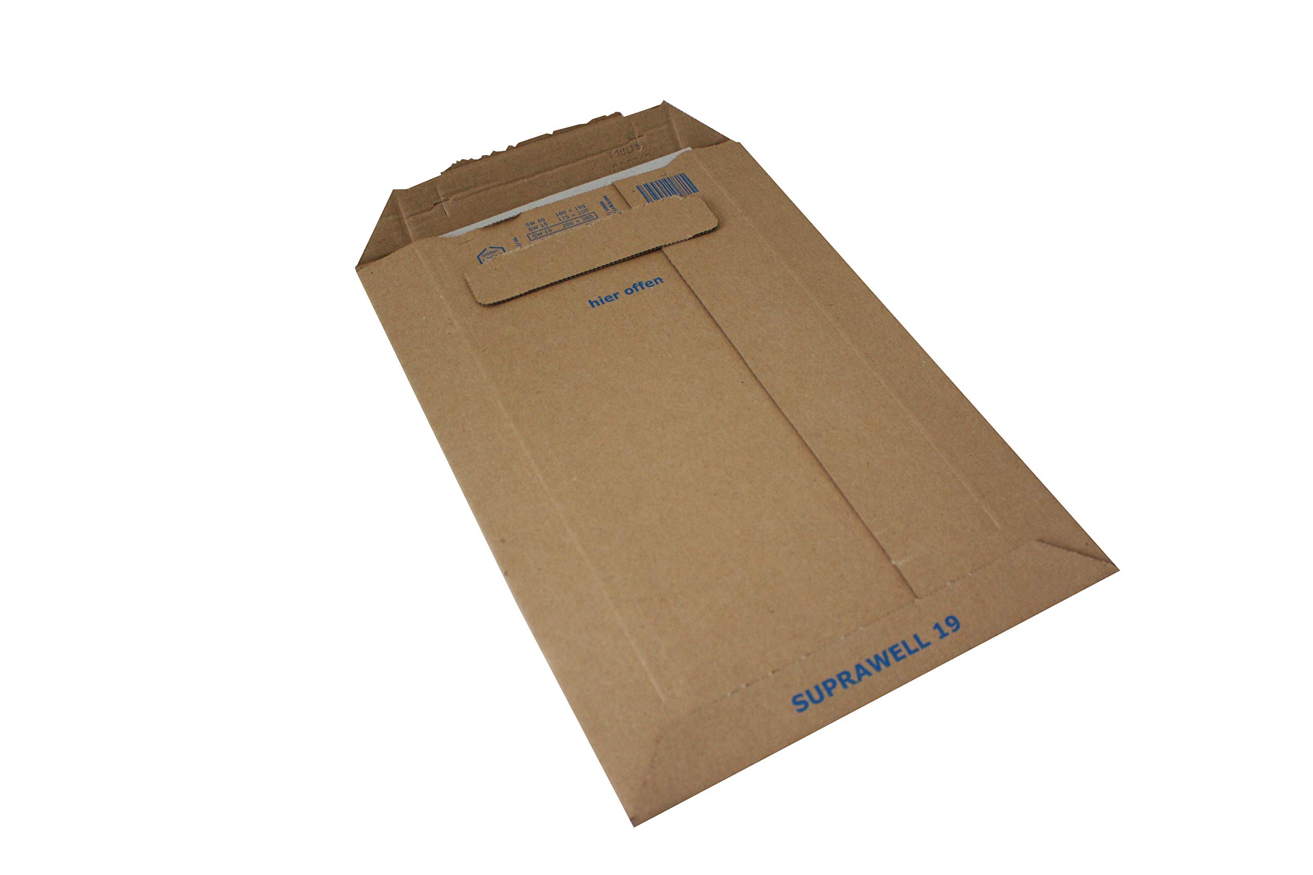 Carte Dozio - Buste rigide in cartone con apertura lato corto per spedizioni - F.to int. mm 250x353-25 pz a conf.