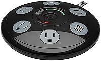 Vista 55 de Tripp Lite TLP66USB - Torre protectora de sobretensiones con puertos USB, 1200 julios, 5 tomas, 3 puertos USB, cable de extensión trenzado