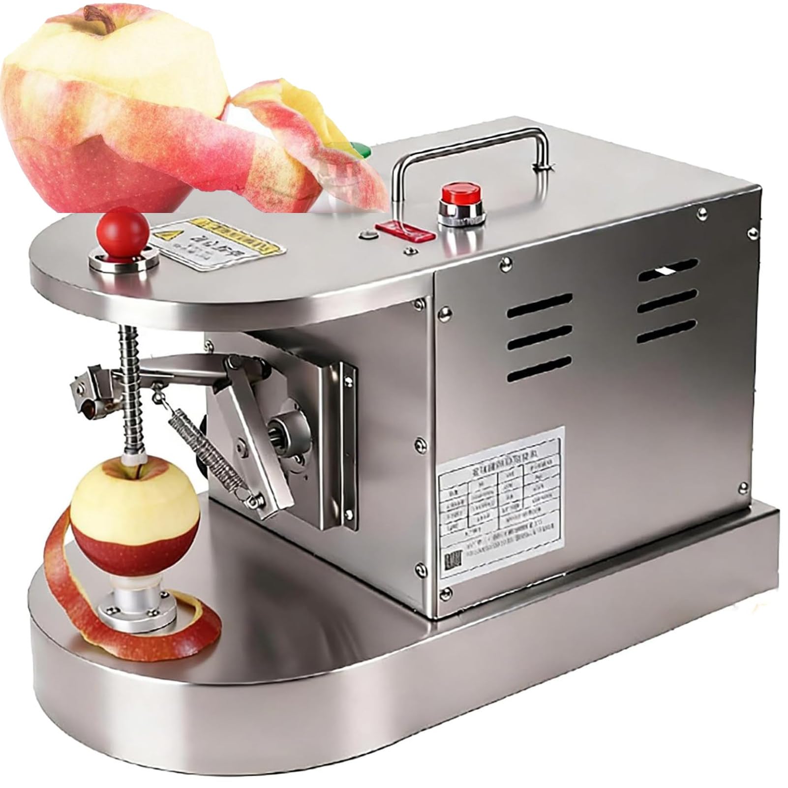 PweKzxt Commercial Electric Automatic Multifunctional Lemon & Orange Peeling Machine,500pcs/h,Automatic Citrus & Vegetable Skin Remover,Adjustable Height, for Lemons Oranges Peaches Kiwis