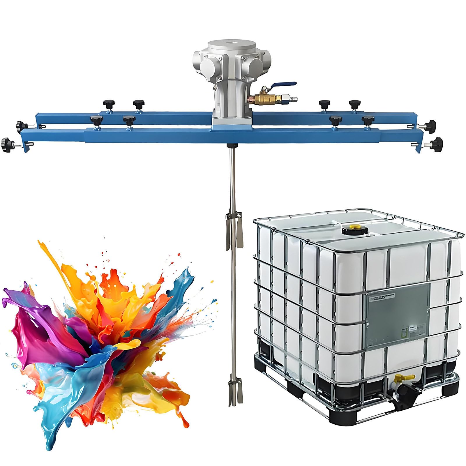 GUTYGIO IBC Pneumatic Paint Mixer, Paint Automatic Stirring Machine,275 Gallon IBC Air Agitator,for 1000L IBC Tank, for Paint Ink Coat Adhesive 1/2Hp