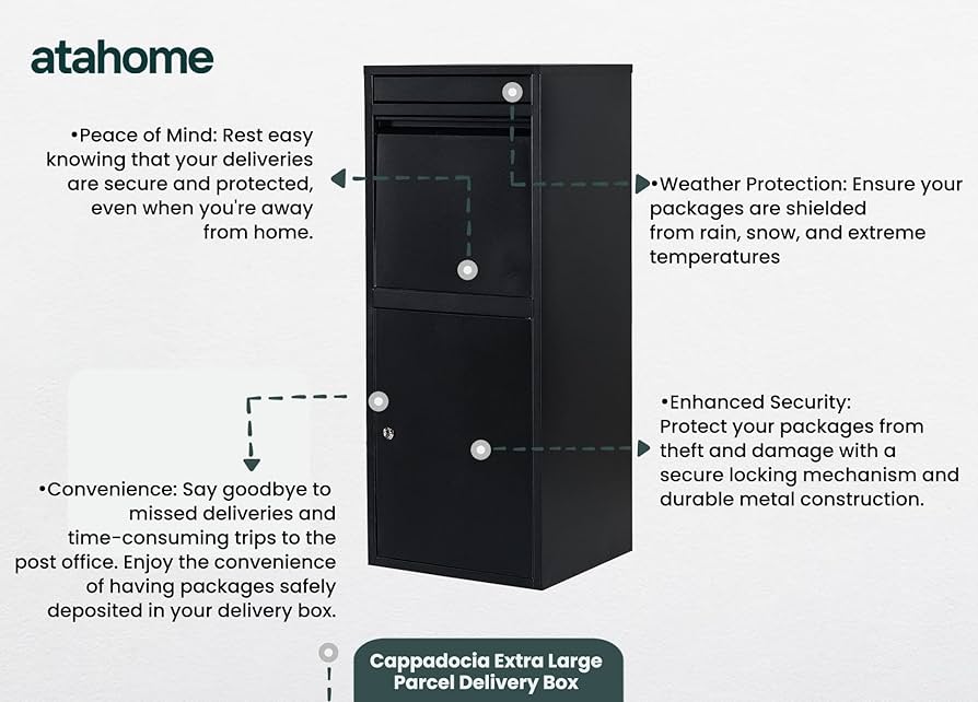 Large Metal Parcel Delivery Box Parcel Drop Box For Secure Multiple