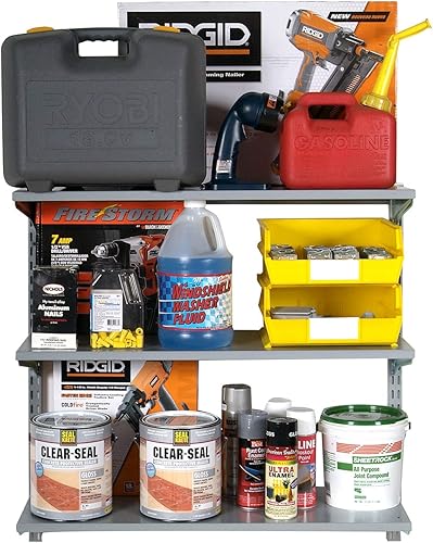 Miniatura 3 de Triton Storability Products 1794 - Estantería de montaje en pared con 3 estantes de acero