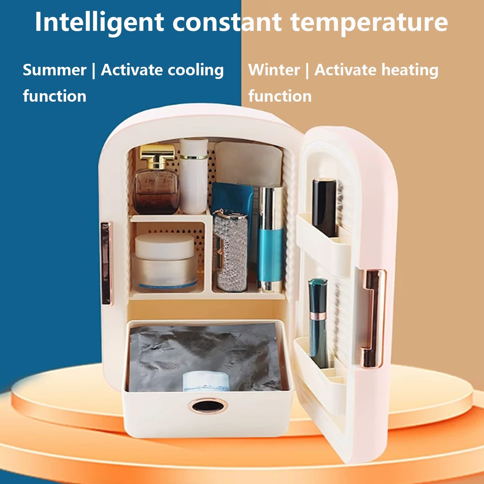 Mini Frigo per Bellezza 7L, Frigorifero Portatile per Conservare Cosmetici