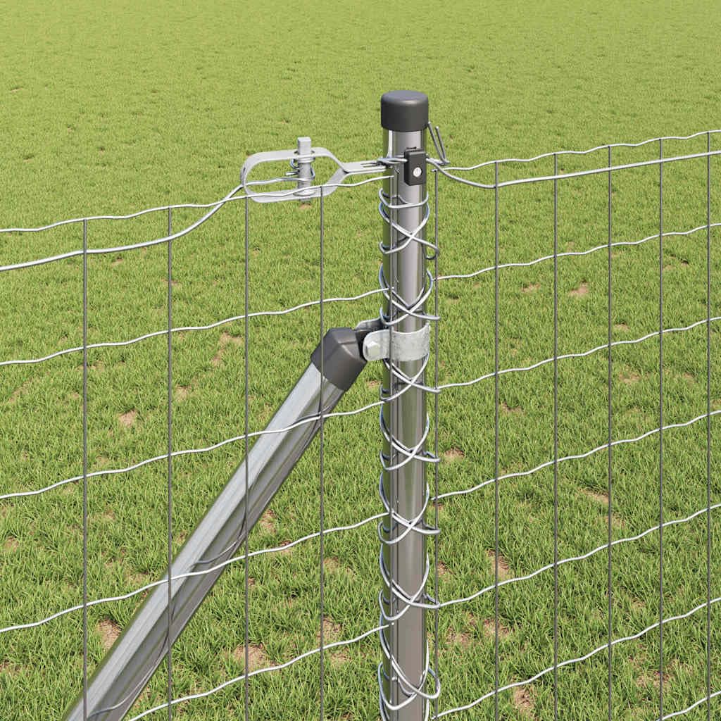 Generisch Ogrodzenie ogrodowe, metalowe, odporne na warunki atmosferyczne i malowane proszkowo, stabilna ochrona przed wzrokiem na taras, podwórko i do obszarów ogrodowych (stal galwanizowana, 10 x