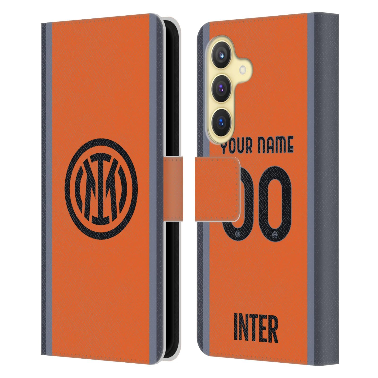 Coque Inter Milan Samsung Galaxy S24 5G protégeant l'écran avec étui portefeuille - 8