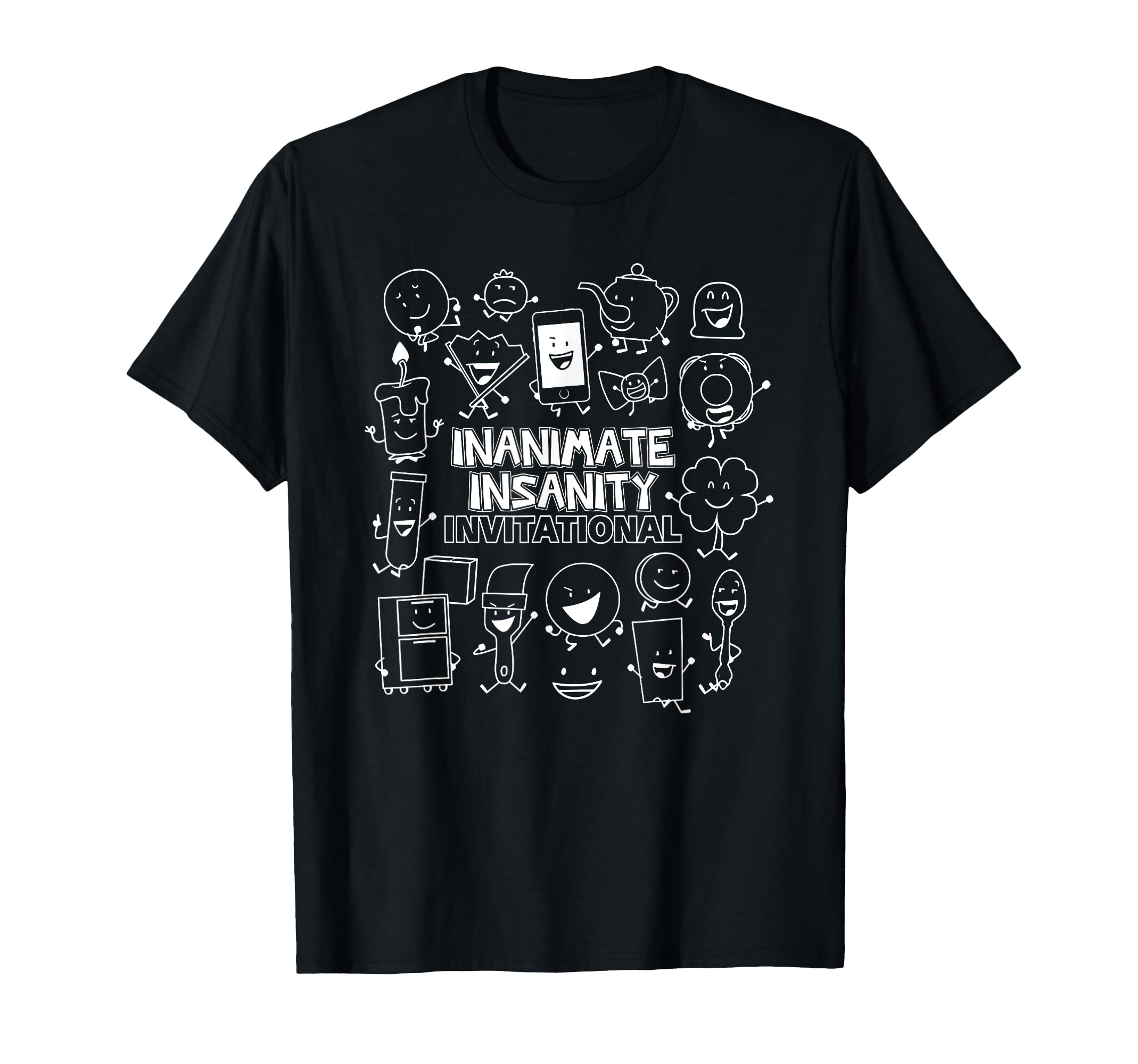 Creator Ink Inanimate Insanity Black & White TeesCreator Ink Inanimate Insanity Black And White T-ShirtOEKO-TEX STANDARD 100