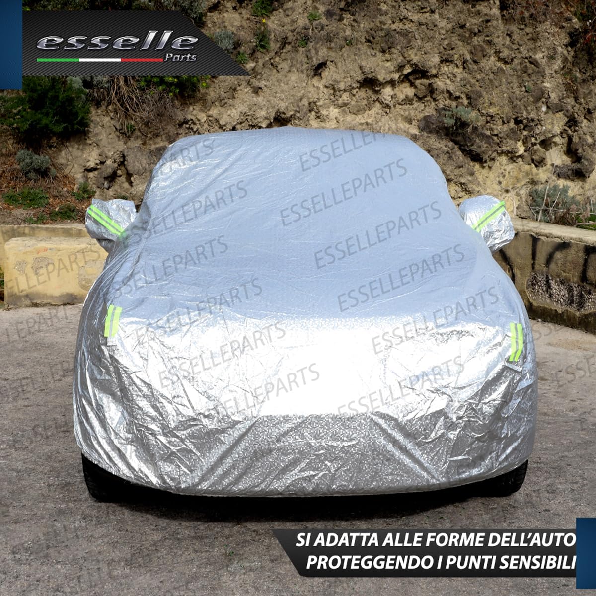 Telo Copri Auto Copriauto per Fiat Qubo Impermeabile Antigraffio Felpato