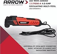 Vista 2 de Arrow OSC201-1 Cuchillas oscilantes bimetálicas con revestimiento de titanio para metal (no ferroso), madera, madera con clavos, PVC, paneles