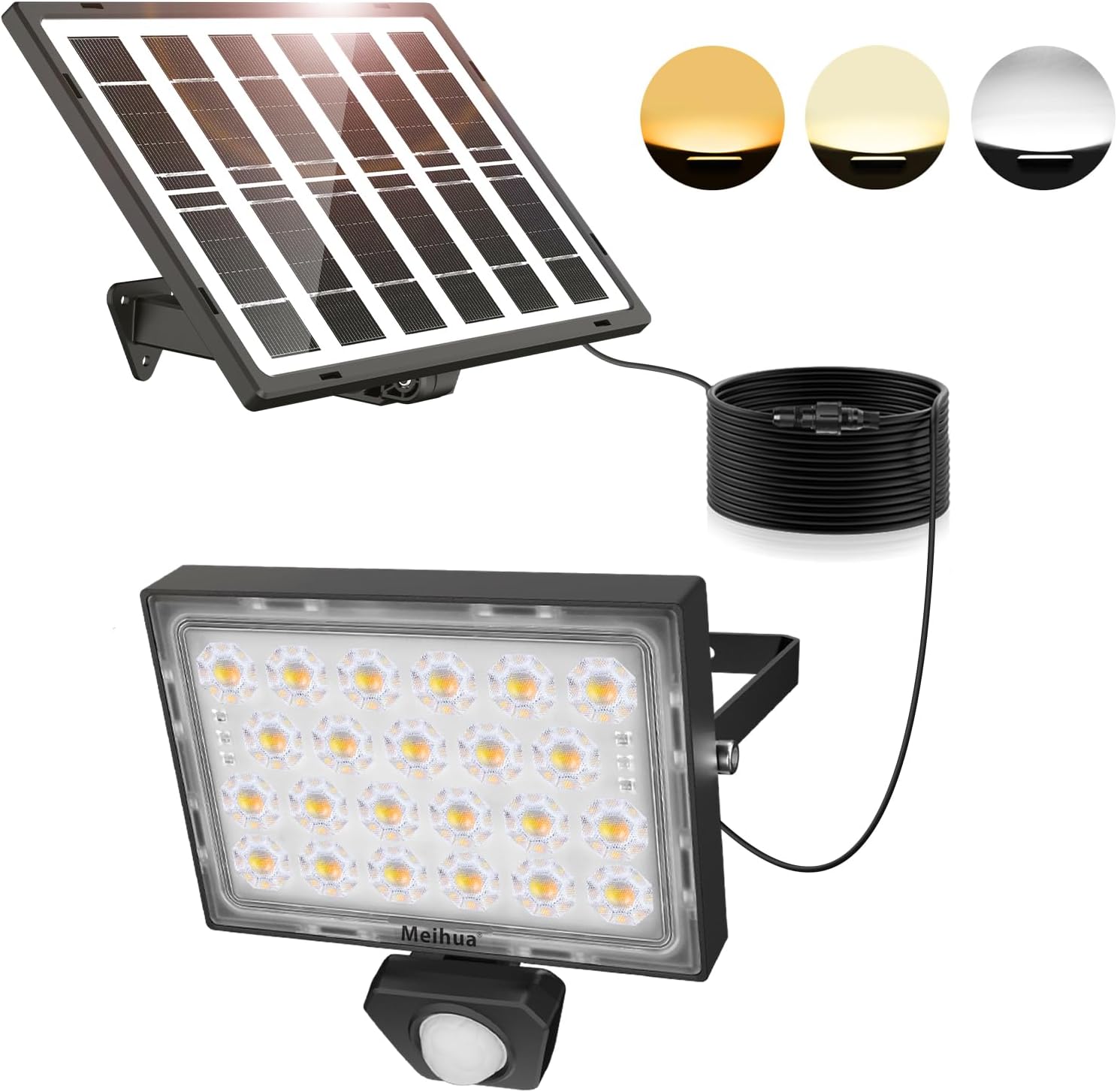 LED Solar Fluter Powerspot In Schwarz 0 4W 800lm IP44 Mit Bewegungsmelder Und... | Star Trading | 481-65 - Foto 3